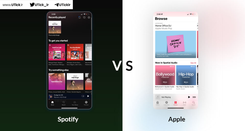 اپل موزیک و اسپاتیفای