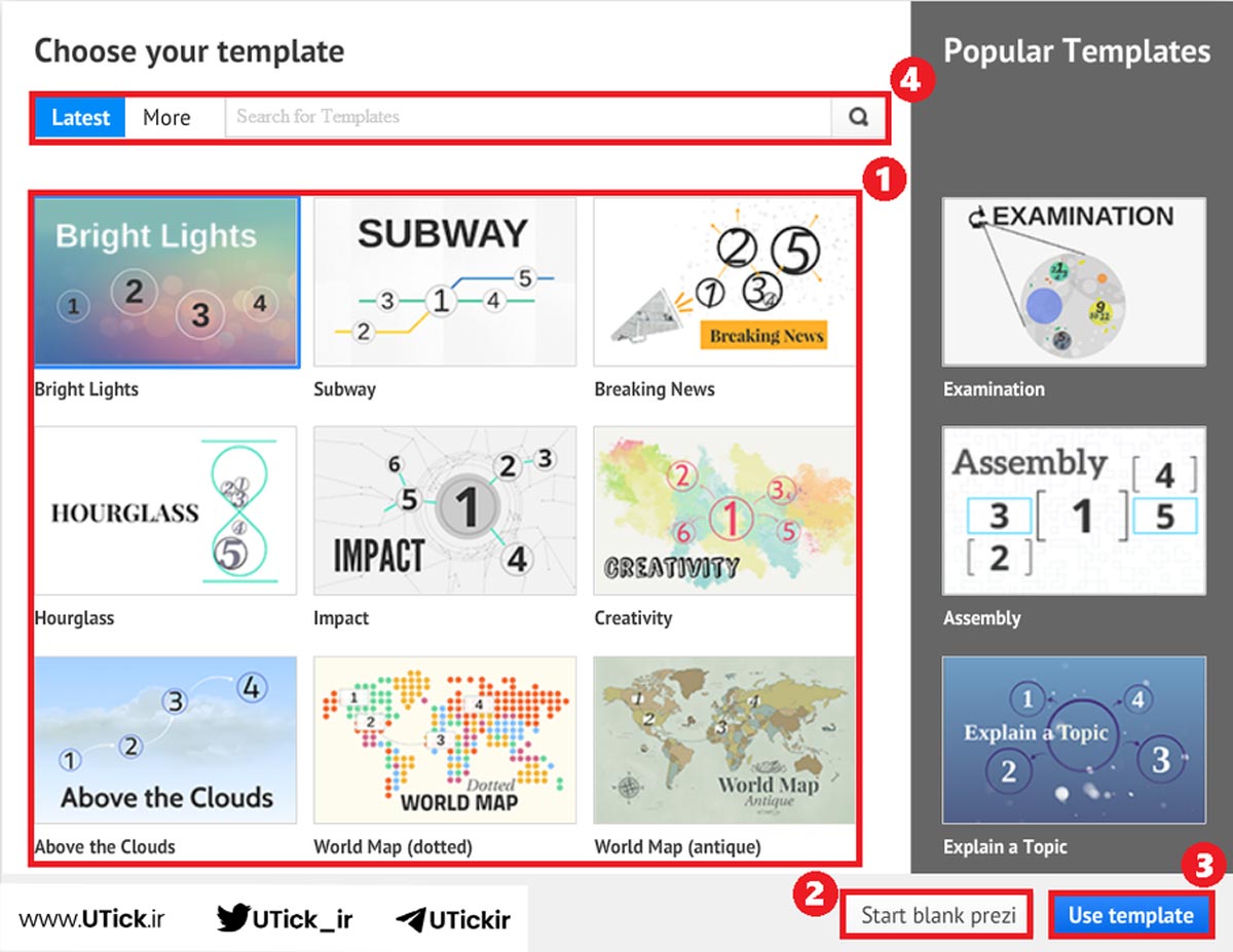 نحوه استفاده از Prezi