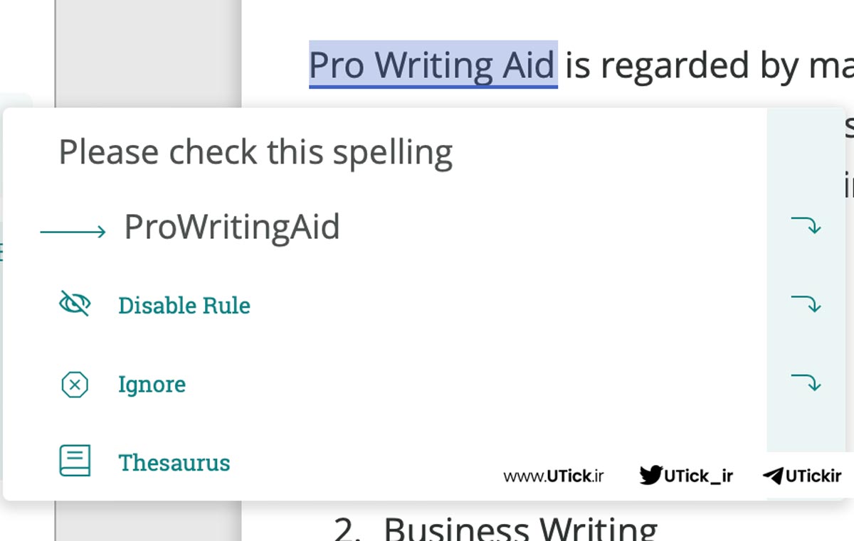 نرم افزار ProWritingAid