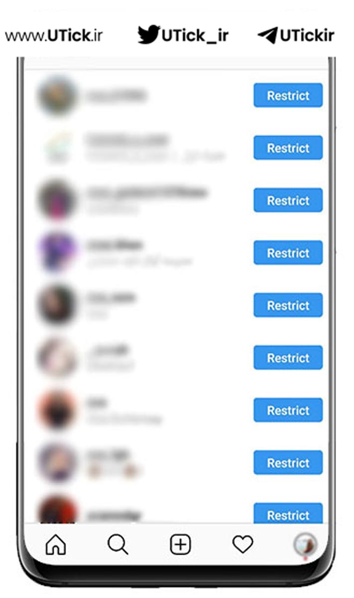 گزینه restrict در اینستاگرام چیست