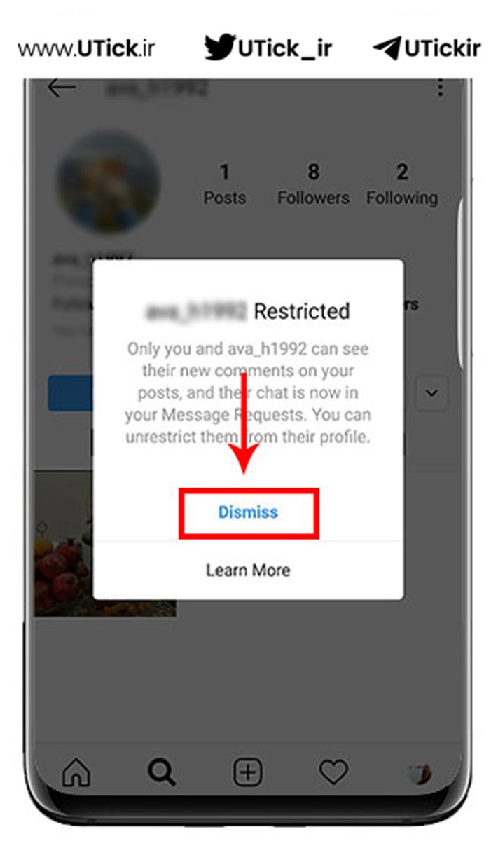 گزینه restrict در اینستاگرام چیست